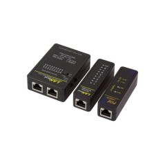 LogiLink Network Cable Tester Set - Find Faults Fast with Copper Network Tester (4052792042498)
